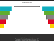 Tablet Screenshot of dictoniary.com